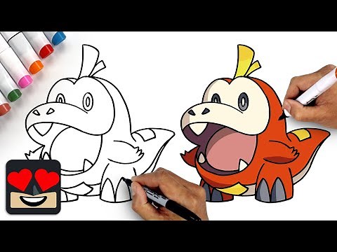 How To Draw Fuecoco | Pokemon Scarlet & Violet