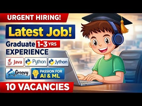 Latest #Java,#python Developer Jobs for Fresher | 1- 3 Year Experience |10 vacancy| Urgent Hiring