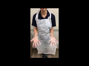 How to put on gloves