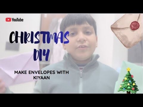DIY Christmas Envelopes 🎅✉️ | 8-Year-Old Teaches 2 Easy & Fun Designs!