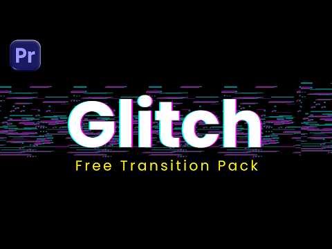 FREE Glitch Transitions Pack for Premiere Pro | Drag & Drop 4K Effects