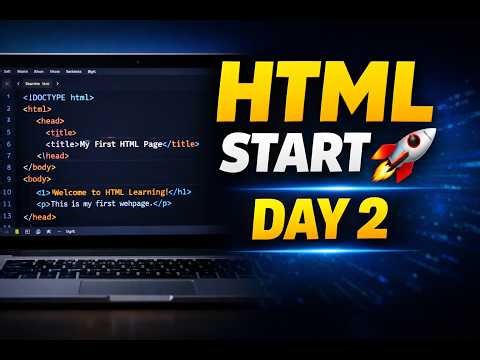 HTML Kya Hai? Beginner Tutorial in Hindi 🚀 | Day 2 Coding Journey