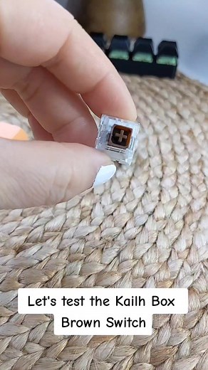 Testing the Kailh Box Brown Switch. This one has a medium tactile clack and is oh so satisfying. #mechanicalkeyboard #switchtester #switchfidget #tiktokmademebuyit #foryoupage #fypシ