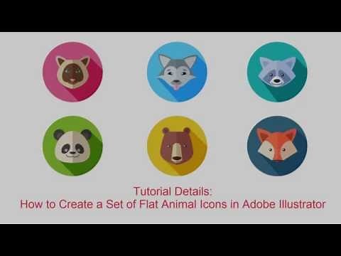 How to Create a Set of Flat Animal Vector Icons in Adobe Illustrator