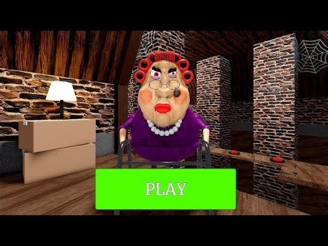 ESCAPE EVIL GRANDMA! FIRST PERSON OBBY roblox! Gameplay Walkthrough No Death 4K #roblox #scaryobby 
