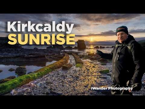 Sunrise at Seafield Beach, Kirkcaldy with a disasterous twist.....