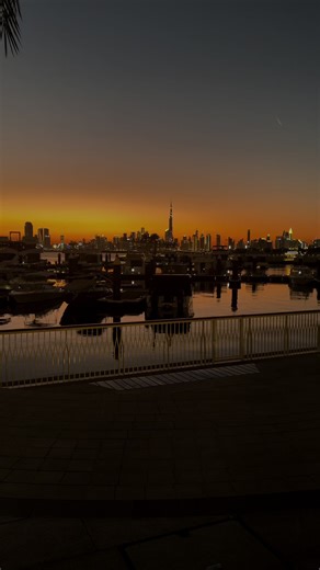 Stunning Golden Sunset View at Le Flamant Rose