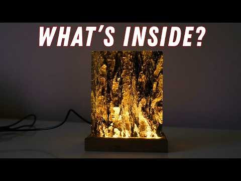 Look What Happened to the Wood Bark! Making an Epoxy Lamp