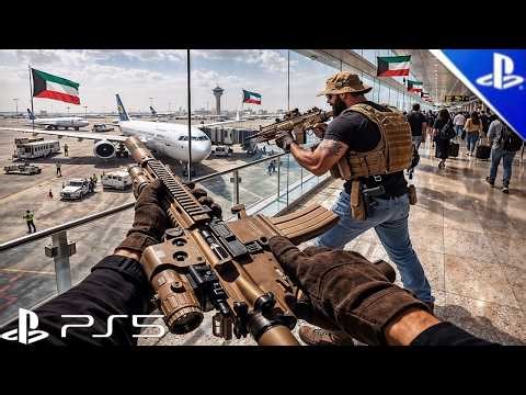 Iranian Fateh-110 Missile Hits Kuwait Airport — ULTRA Immersive Graphics [PS5 4K]