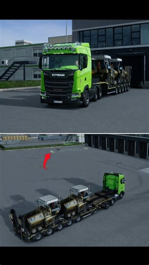 🚚 PARKING SKILS - #truckersofeurope3 #shorts