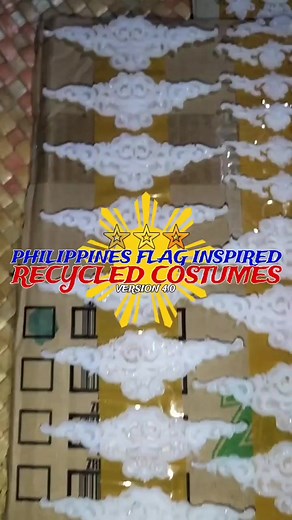DIY Philippine Flag Inspired Costume Using Recyclable Materials Tutorial