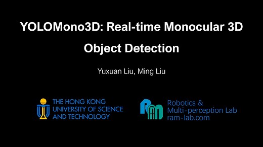 [Conference Paper] YOLOMono3D: Real-time Monocular 3D Detection