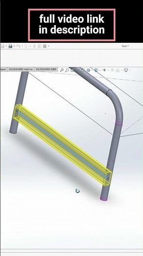 SolidWorks in Weldments , Structural member, trim in solidworks Exercise #shots #tutorial #solidwork