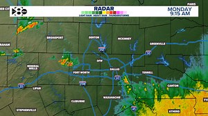 9:25 AM Radar Update: Scattered storms are redeveloping on the western sides of the metroplex. There is currently no severe weather but isolated heavy downpours and lightning are possible. | WFAA Daybreak