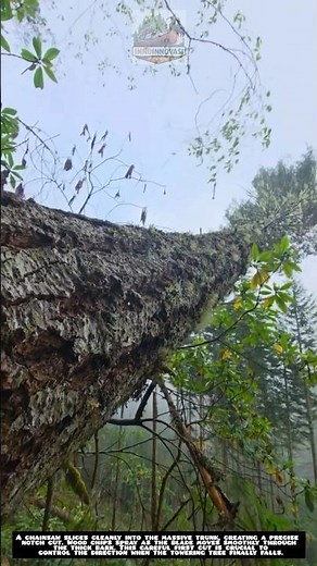 Precision Notch Cut on a Tree 🌲🪚