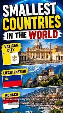 The Smallest Countries in the World 🌍🤏