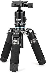 Fotopro Mini Tripod Portable Desktop Aluminum Small Camera Tripod with 360 Ball Head 20 Inch Compact Tabletop Tripod for DSLR Camera Video Camcorder Travel with Carrying Bag Load up to 11lbs/5kg