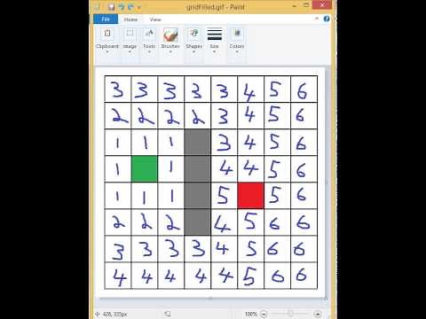 Flood Fill Path Finding Algorithm