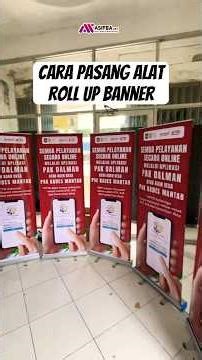 😎 The Correct Way to Install a Roll Up Banner — Anti-Slant & Neat! #rollupbanner