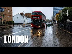 [4K] Walking in the Rain Chiswick London | Relaxing ASMR Rain Walking Tour