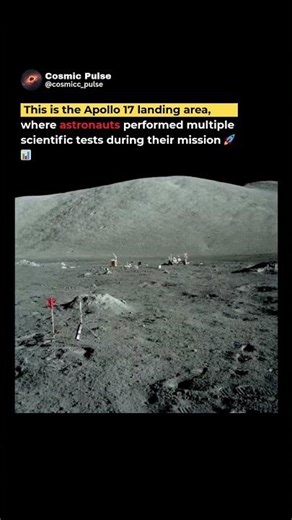🚀🌕 Inside the Apollo 17 Landing Site — Where Moon Experiments Took Place #shorts #space #astronomy