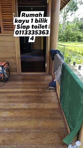 Rumah kayu 1 bilik siap toilet | Arif Fira