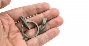 Titanium Pocket Bit screwdriver fits on a keyring