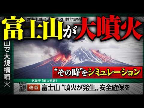 富士山噴火シミュレーション「前回宝永噴火から300年 いつ噴火してもおかしくない」 #みん防
