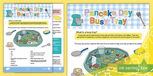 Pancake Day Busy Tray