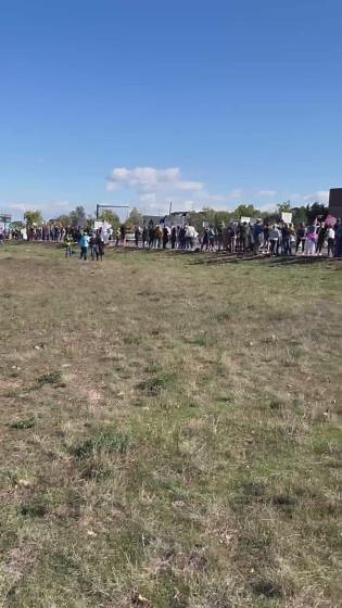 "No Kings" protest takes place in Littleton