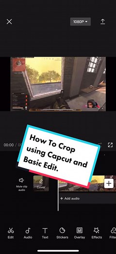 How To Crop using Capcut and Basic Edit
