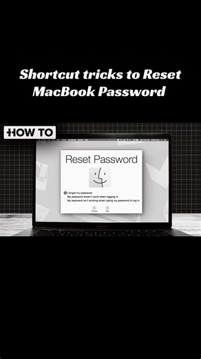 Shortcut tricks to Reset MacBook Password #macbook #macbookunlock #passwordreset #macbooktips #techtok