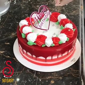 How to decorate beautiful cake 💗 | Pie Bakery