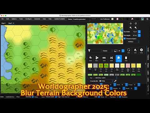 Worldographer 2025 Blur Background Colors