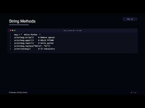 Day 2: Python Variables, Data Types & Input/Output — Beginner Tutorial