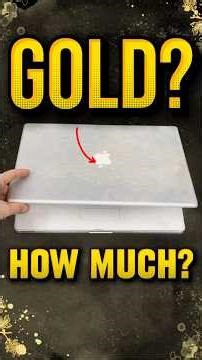 How much gold is in a apple iMac laptop computer #gold
