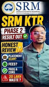 SRM University Review❤️[2026] Exposed 🤬 |Not Worth in 2026?🤔| Cutoff, Placement, Sports, Hostel