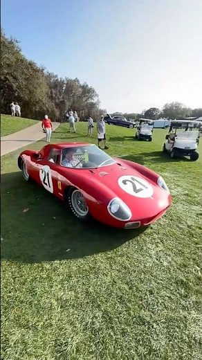 The Ferrari 250 LM that conquered Le Mans in '65, defeating Ford, has arrived at The Amelia.