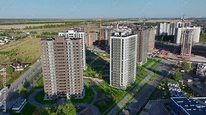 Array of buildings to enhance quality of life contribute to lifestyle. Development creates environment for residents enjoying comfort and convenience