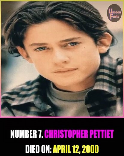 Remembering Christopher Lee Pettiet, 24, known for The Young Riders, who died in 2000.