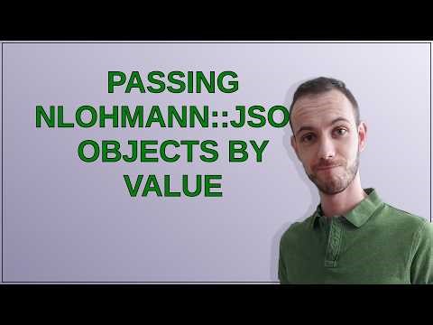 Passing nlohmann::json objects by value
