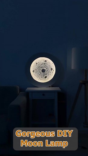 Gorgeous DIY Moon Lamp | Handy Universe