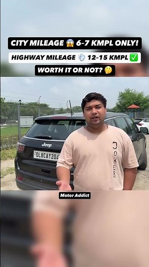 Jeep Compass Mileage Truth 😳 City vs Highway 🔥