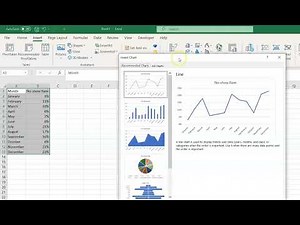 Microsoft Excel - Making Radiology KPI Charts (run chart - no-show rate)