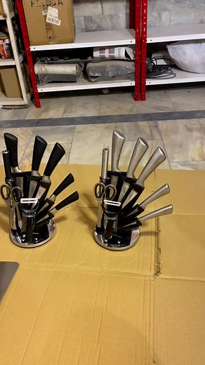 32K views · 716 reactions | Germany Lot Imported 9pcs Kitchen Knife Set with Stand #fyp #kitchenappliances #knife | Warsak Imported Collection | Facebook