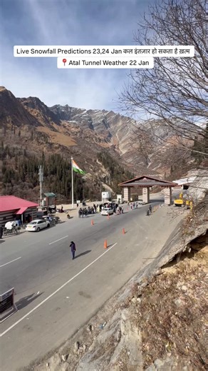 Manali Packages | Atal Tunnel Update || Snowfall Prediction || 22 Jan #ataltunnel #manali #weather #news #update | Instagram