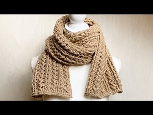 [Easy] How to crochet a chic scarf