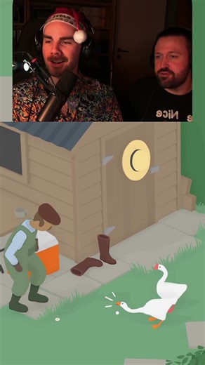 Just two idiots roleplaying geese | Untitled Goose Game with @Lothlorii