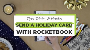 10K views · 22 reactions | Rocketbook Holiday Idea #2317: Use your Rocketbook notebook to write, scan, and share a personalized holiday card to someone in your life. See the full blog post here: https://bit.ly/2YTt5kF | Rocketbook | Facebook