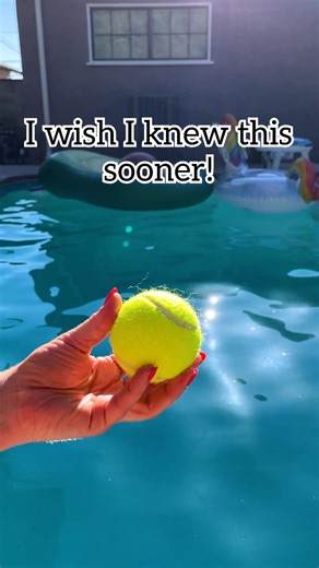 393K views · 745 reactions | Easy way to clean a pool!  Tennis balls absorb oils and residue from the pool! #pool #summer #poolside This original video was produced by Network Media, LLC and Jeff & Lauren Productions. | Home Hacks & Easy Snacks | Facebook